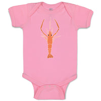 Baby Clothes Large Marine Lobster with Stalked Eyes Sealife Baby Bodysuits