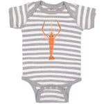 Baby Clothes Large Marine Lobster with Stalked Eyes Sealife Baby Bodysuits