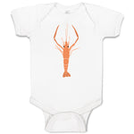 Baby Clothes Large Marine Lobster with Stalked Eyes Sealife Baby Bodysuits