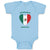 Baby Clothes Adorable Mexican Heart Countries Baby Bodysuits Boy & Girl Cotton