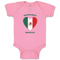 Baby Clothes Adorable Mexican Heart Countries Baby Bodysuits Boy & Girl Cotton