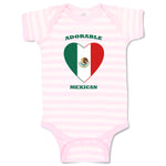 Baby Clothes Adorable Mexican Heart Countries Baby Bodysuits Boy & Girl Cotton