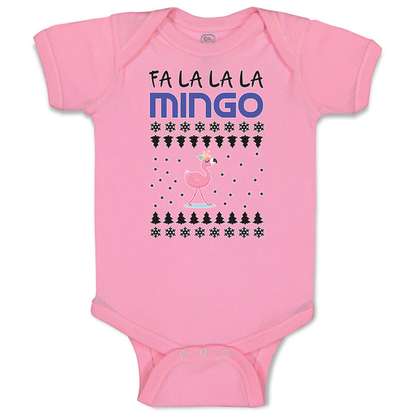 Baby Clothes Pink Fa Lalala Mingo Bird Walking on A Seamless Pattern Cotton