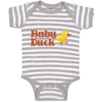 Baby Clothes Duckling Baby Duck Aquatic Bird with Beak Baby Bodysuits Cotton