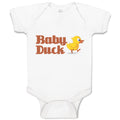 Baby Clothes Duckling Baby Duck Aquatic Bird with Beak Baby Bodysuits Cotton