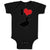 Baby Clothes I Love Silhouette Duck Aquatic Bird Baby Bodysuits Cotton
