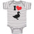 Baby Clothes I Love Silhouette Duck Aquatic Bird Baby Bodysuits Cotton