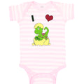 Baby Clothes Dinosaur Yellow Egg Shell Letter Heart Dinos Baby Bodysuits Cotton