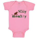 Baby Clothes Silly Monkey with Monkey Picture Baby Bodysuits Boy & Girl Cotton