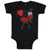 Baby Clothes I Love My Ant Membrane Winged Insect Baby Bodysuits Cotton
