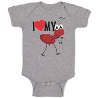 Baby Clothes I Love My Ant Membrane Winged Insect Baby Bodysuits Cotton