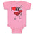 Baby Clothes I Love My Ant Membrane Winged Insect Baby Bodysuits Cotton