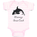 Baby Clothes Mommy's Great Catch Shark Ocean Sea Life Baby Bodysuits Cotton