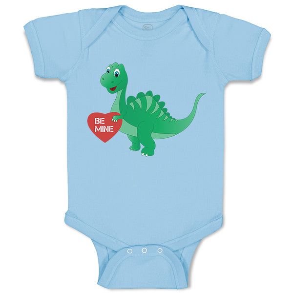 Baby Clothes Valentine Dragon Be Mine Dinosaurs Dino Trex Baby Bodysuits Cotton