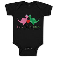 Baby Clothes Loversaurus Valentines Heart Love Dinosaurs Dino Trex Cotton