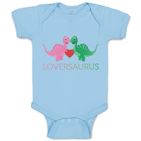 Baby Clothes Loversaurus Valentines Heart Love Dinosaurs Dino Trex Cotton