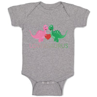 Baby Clothes Loversaurus Valentines Heart Love Dinosaurs Dino Trex Cotton