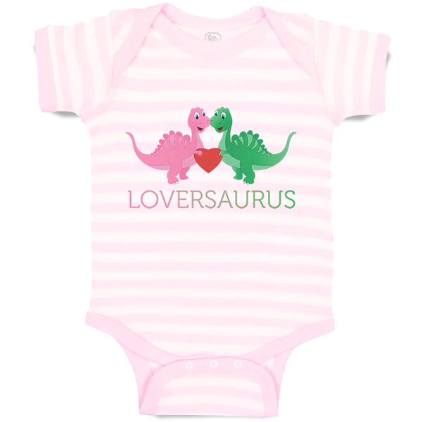 Baby Clothes Loversaurus Valentines Heart Love Dinosaurs Dino Trex Cotton