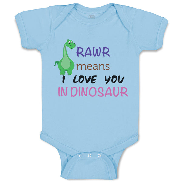 Baby Clothes Rawr Means I Love You Dinosaur Dinosaurs Dino Trex Baby Bodysuits