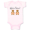 Baby Clothes We'Re Twins! Dinosaurs Animals Baby Bodysuits Boy & Girl Cotton