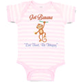 Baby Clothes Got Banana Be Happy Monkey Safari Baby Bodysuits Boy & Girl Cotton