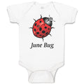 Baby Clothes June Bug Ladybug Baby Bodysuits Boy & Girl Newborn Clothes Cotton