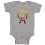 Baby Clothes Monkey with Large Banana Safari Baby Bodysuits Boy & Girl Cotton