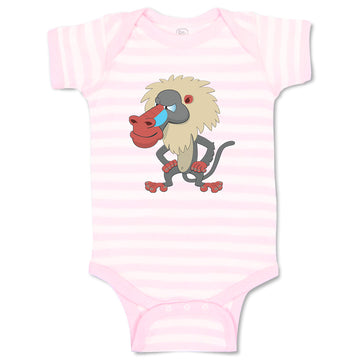 Baby Clothes Monkey Angry Long Hair and Beard Safari Baby Bodysuits Cotton