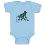 Baby Clothes Monkey Shadow Safari Baby Bodysuits Boy & Girl Cotton