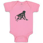 Baby Clothes Monkey Shadow Safari Baby Bodysuits Boy & Girl Cotton