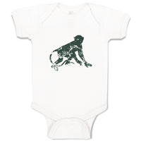 Baby Clothes Monkey Shadow Safari Baby Bodysuits Boy & Girl Cotton