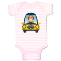 Baby Clothes Monkey Driving Car Safari Baby Bodysuits Boy & Girl Cotton