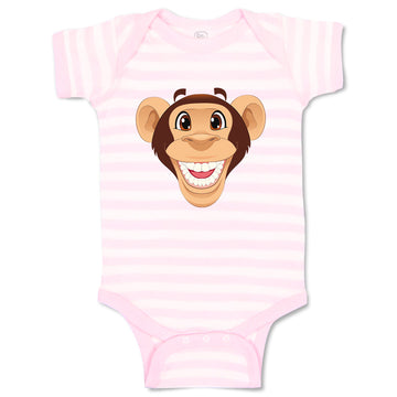 Baby Clothes Monkey Head Funny Safari Baby Bodysuits Boy & Girl Cotton