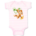 Baby Clothes Monkey with Banana on Tree Animals Baby Bodysuits Boy & Girl Cotton