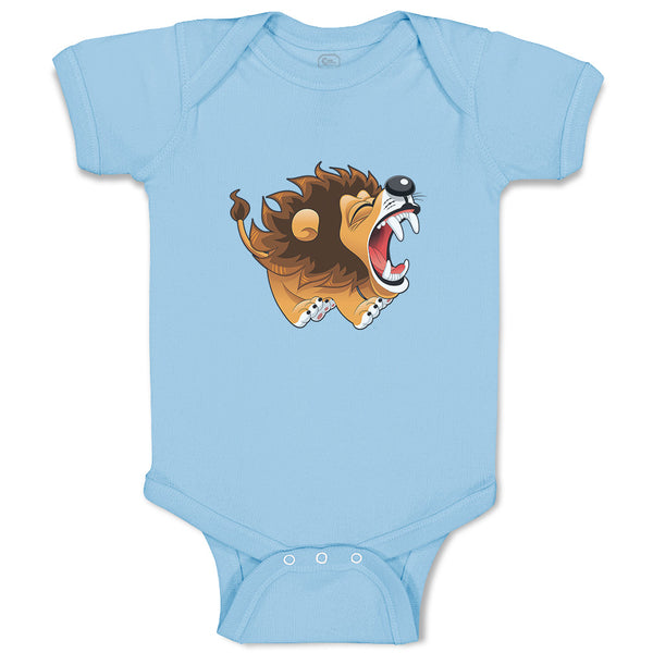 Baby Clothes Barking Lion Animals Safari Baby Bodysuits Boy & Girl Cotton