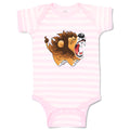 Baby Clothes Barking Lion Animals Safari Baby Bodysuits Boy & Girl Cotton