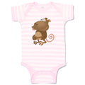 Baby Clothes Monkey Cartoon Animals Safari Baby Bodysuits Boy & Girl Cotton