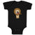 Baby Clothes Lion Open Mouth Safari Baby Bodysuits Boy & Girl Cotton