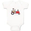 Baby Clothes Cow in Tractor Farm Baby Bodysuits Boy & Girl Cotton