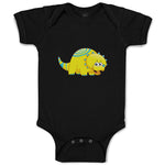 Baby Clothes Dinosaur Yellow Blue Smiling Dinosaurs Dino Trex Baby Bodysuits