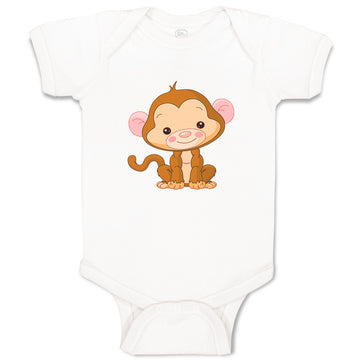 Baby Clothes Little Baby Monkey Zoo Funny Baby Bodysuits Boy & Girl Cotton