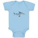 Baby Clothes Shark Smiling Animals Ocean Sea Life Baby Bodysuits Cotton