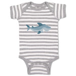 Baby Clothes Shark Smiling Animals Ocean Sea Life Baby Bodysuits Cotton