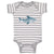 Baby Clothes Shark Smiling Animals Ocean Sea Life Baby Bodysuits Cotton