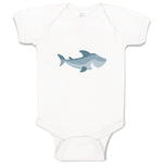 Baby Clothes Shark Smiling Animals Ocean Sea Life Baby Bodysuits Cotton