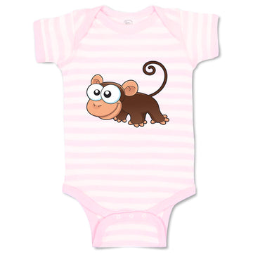 Baby Clothes Monkey Funny Animals Safari Baby Bodysuits Boy & Girl Cotton