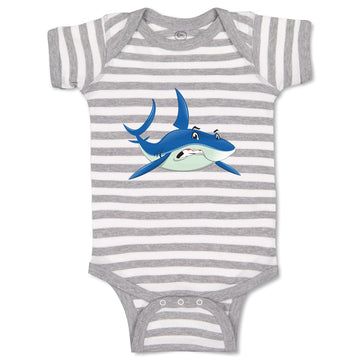 Baby Clothes Shark Angry Funny Ocean Sea Life Baby Bodysuits Boy & Girl Cotton