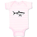 Baby Clothes Shark Black Ocean Sea Life Baby Bodysuits Boy & Girl Cotton