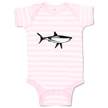 Baby Clothes Shark Black Ocean Sea Life Baby Bodysuits Boy & Girl Cotton