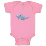 Baby Clothes Shark Smiling Ocean Sea Life Baby Bodysuits Boy & Girl Cotton